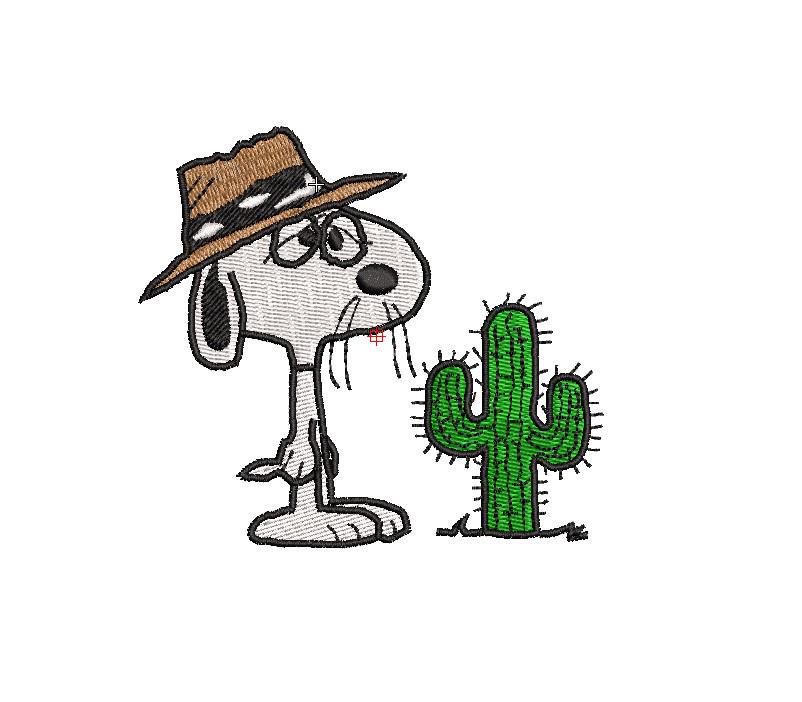 Spike With Cactus Embroidery - Etsy