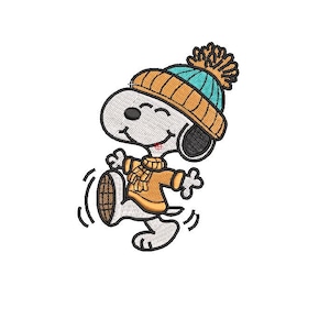 Bordado de Inverno do Snoopy