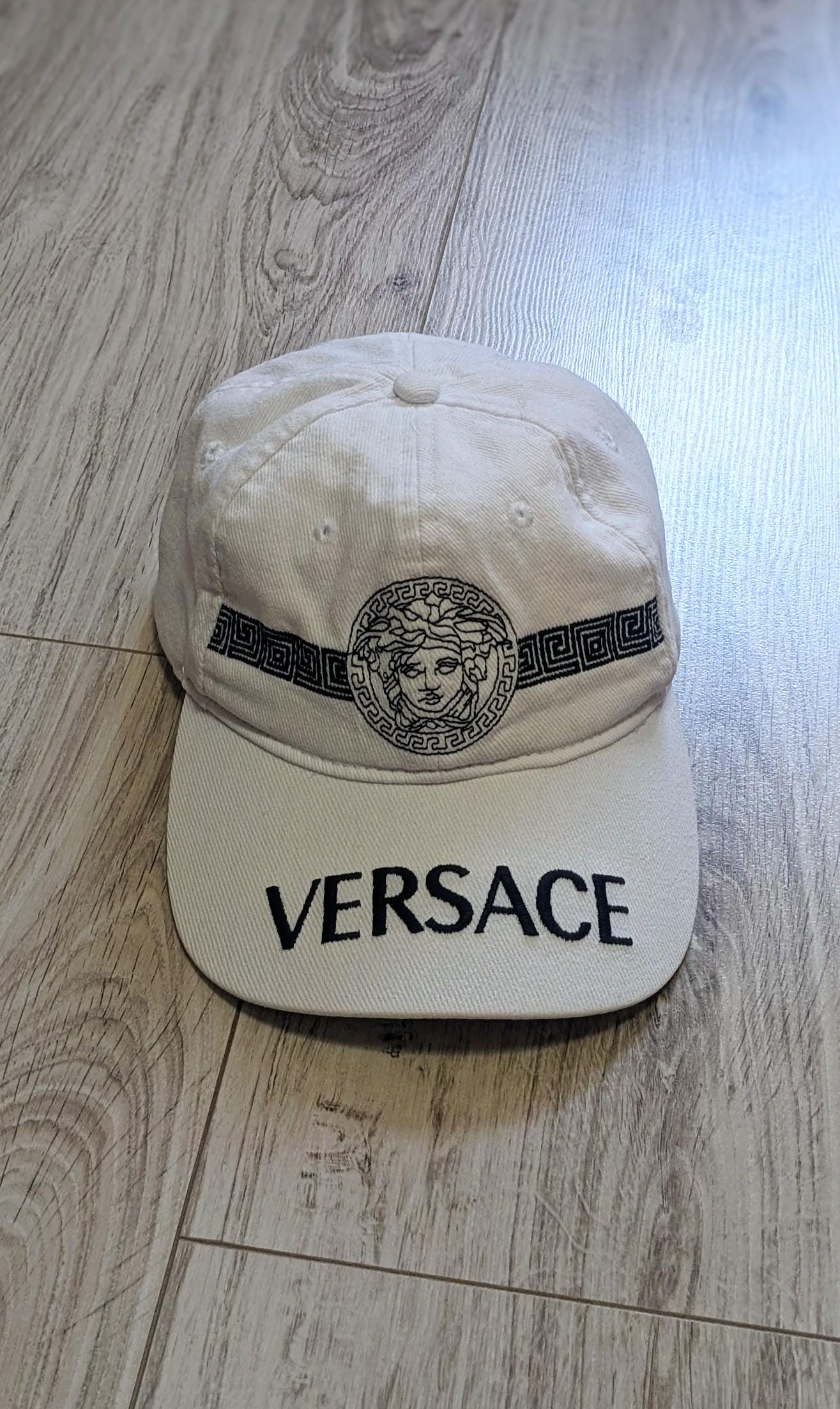 NEW Versace Medusa Heritage Print Baseball Cap pink and white Versace Pink Medusa hat main image 3