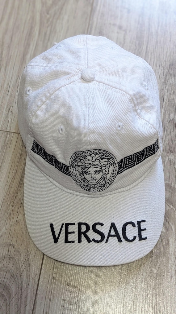 Buy Authentic Vintage Versace Cap | White Baseball Hat With  display picture 1