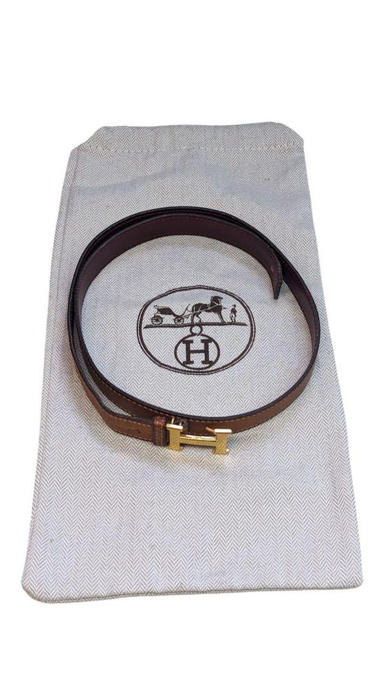 Vintage Reversible Hermes Paris Made in France Belt - Etsy display picture 1