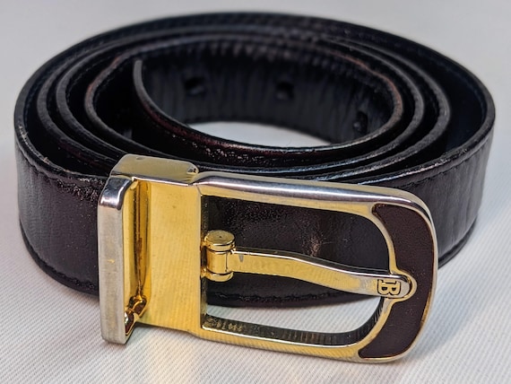 Vintage Bally Belt Vintage BALLY Burgundy Leather Belt 85 / 34 Authentic 1  main image 3
