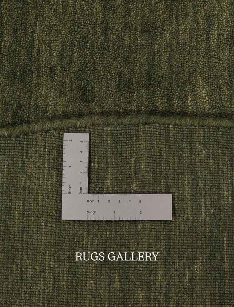 Olive Green Round Handloom Rug – Minimalist Solid Color Area Carpet ...