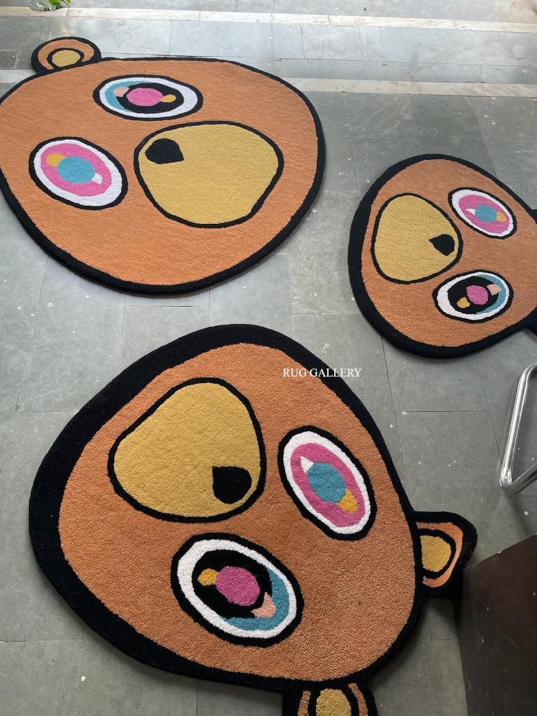 Hypebeast Bear Rug: Kanye West Graduation Inspired Art, Hand Tufted ...