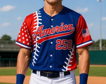 Camiseta de béisbol personalizada para el 4 de julio con nombre y número, camiseta personalizada para el Día de la Independencia, camiseta patriótica para celebrar la bandera de EE. UU.