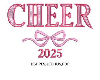 Cheer Bow 2025 Embroidery design