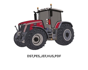 Ferguson tractor embroidery design