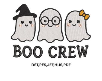 Boo crew Embroidery design