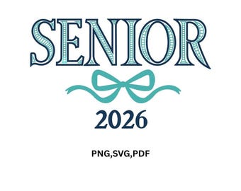 Senior 2026 Bow Svg design