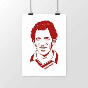 Franco Baresi Poster – Kaiser Franz Fan Art – AC Milan Legend – Ultra-Thick Eco-Friendly Paper