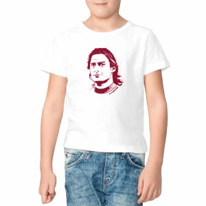 Francesco Totti Kids T-Shirt – Il Gladiatore Fan Art – Roma Legend – Organic Cotton Heavyweight Football Tee – Eco-Friendly Gift