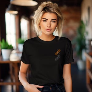 Custom F1-Inspired Unisex Shirt in Papaya | Race Car Tee l Add Name or Phrase-15 Char Max | Minimalist Design l F1 Gift l McLaren Fans image 4