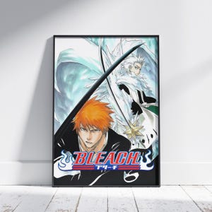 Dynamischer Soul Reaper Krieger Poster | Stilisierte Manga Kunstdruck | Japanische Animation Wanddekoration | Hochauflösender digitaler Download & Druck