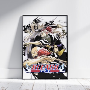 Dynamischer Soul Reaper Krieger Poster | Stilisierte Manga Kunstdruck | Japanische Animation Wanddekoration | Hochauflösender digitaler Download & Druck