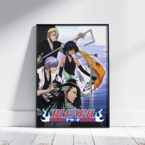 Dynamischer Soul Reaper Krieger Poster | Stilisierte Manga Kunstdruck | Japanische Animation Wanddekoration | Hochauflösender digitaler Download & Druck