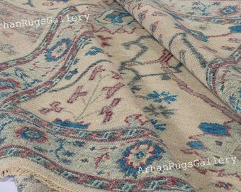 Modern Hand Knotted Rug, Handmade Wool Rug, 9x12 10x14 Geometric Oushak Rugs for Bedroom