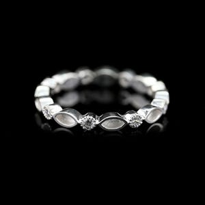 Marquise 2x4mm Shape Bank Band Ring, 925 Sterling Silver Ring Jewelry, blank jewelry settings, DIY Memorial Gift Jewelry, Gift For Her