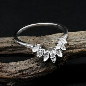 925 Sterling Solid Silver Marquise Blank Bezel Ring With CZ Setting, Good For Resin & Ashes Work, Keepsake/Breastmilk DIY Crafts Jewelry,