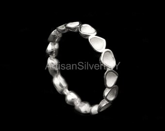 925スターリングシルバー ハートシェイプ 3mm ブランクベゼル