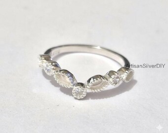Anillo con bisel liso de plata de ley 925 maciza con circonita cúbica, ideal para resina y cenizas de leche materna, manualidades, anillos conmemorativos y joyería para guardar recuerdos.