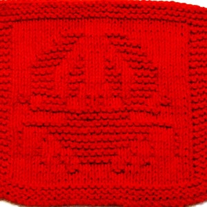 Knitting Cloth Pattern   -  CRAB  -  PDF