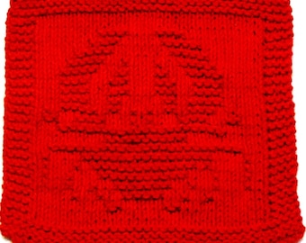 Knitting Cloth Pattern   -  CRAB  -  PDF