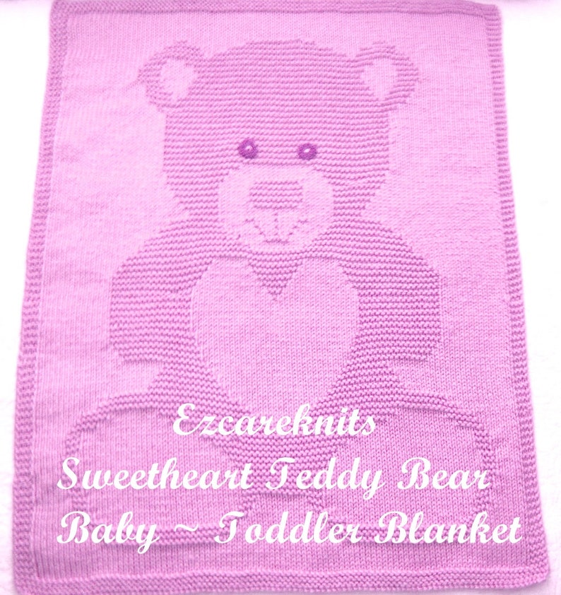 SWEETHEART TEDDY BEAR Baby Toddler Blanket Baby Blanket Etsy