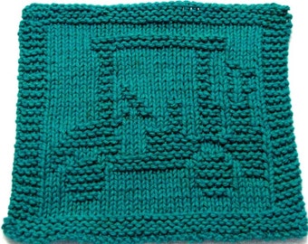 Knitting Cloth Pattern - GOLF CART - PDF