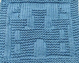 Knitting Cloth Pattern - CASTLE - PDF