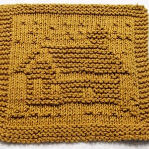 Knitting Pattern,    WINTER CABIN  -  PDF