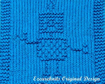 Large Knitting Cloth Pattern - ROBOT - PDF