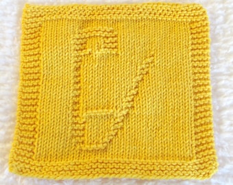 Knitting Cloth Pattern   -  BABY SAFETY PIN  -  pdf