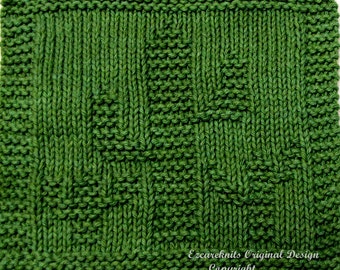 Knitting Cloth Pattern - CACTUS - PDF