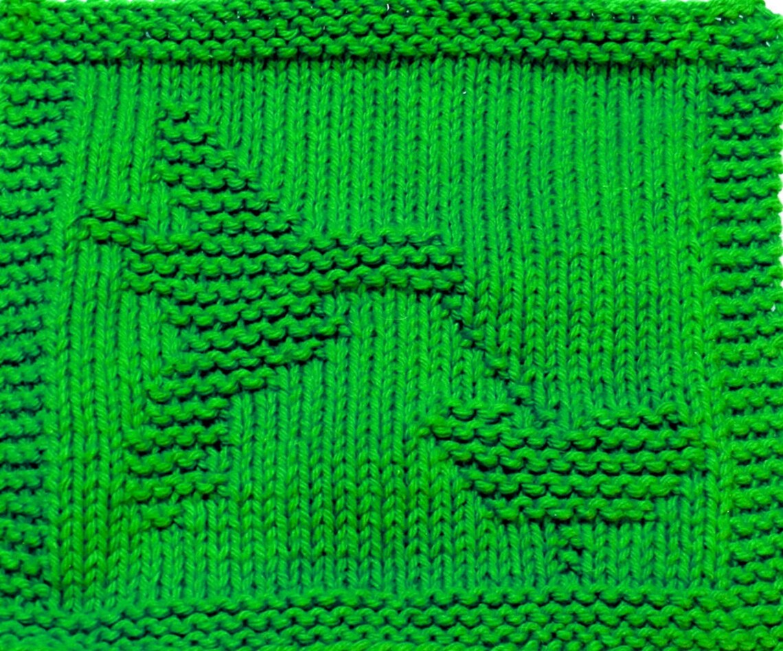 Knitting Cloth Pattern HUMMINGBIRD and FLOWER PDF Etsy