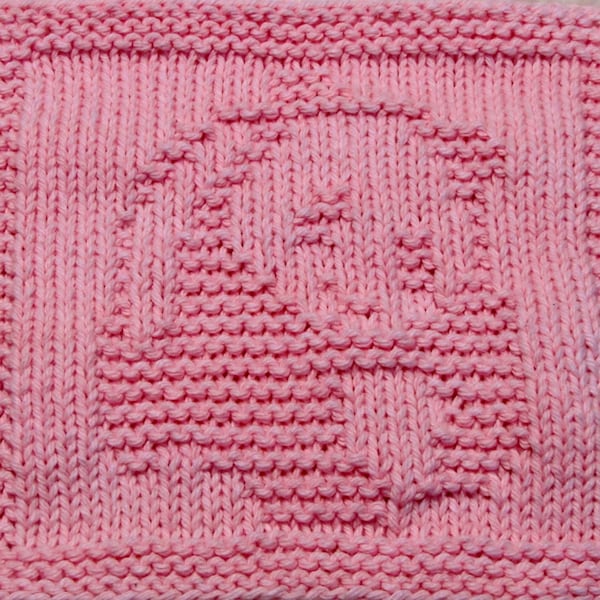 Knitting Cloth Pattern - PANDA BEAR - PDF