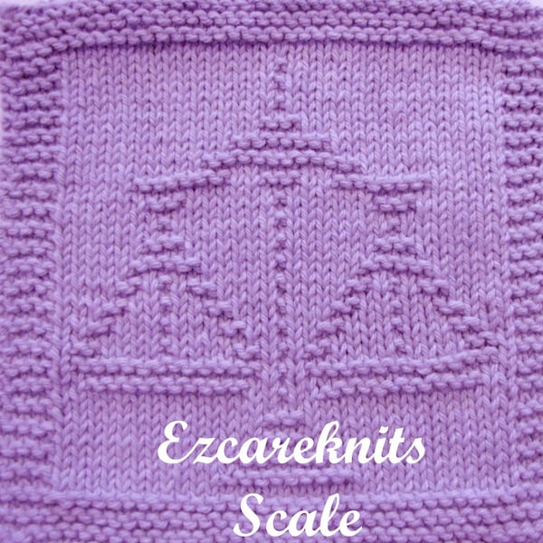 Knitting Pattern – SCALE, Washcloth, dishcloth, face cloth, spa cloth, children cloth, fun cloth, beginners knitting pattern, Blanket square