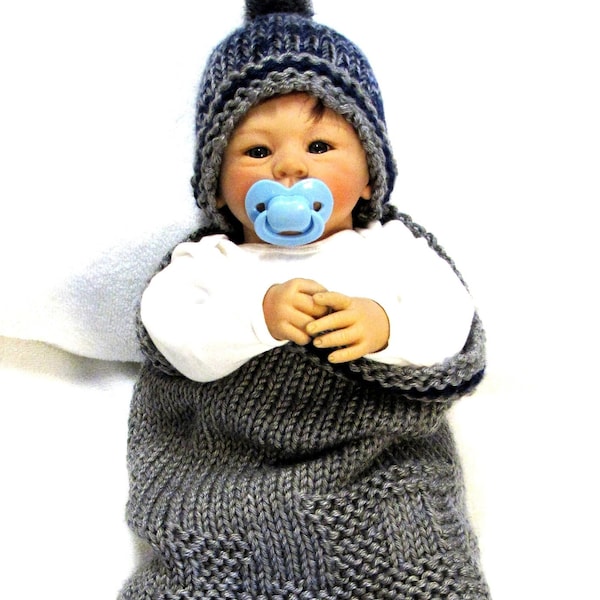 TRAIN Cocoon Knitting Pattern, & Beanie Hat Cocoon -  Free Pod Pattern PDF