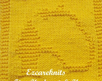 Knitting Pattern – FIRE HYDRANT – HOSE, Washcloth, dishcloth, face cloth, spa cloth, children cloth, fun cloth, beginners knitting pattern,