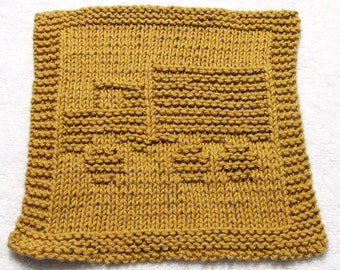 Knitting Cloth Pattern - TRUCK -  PDF