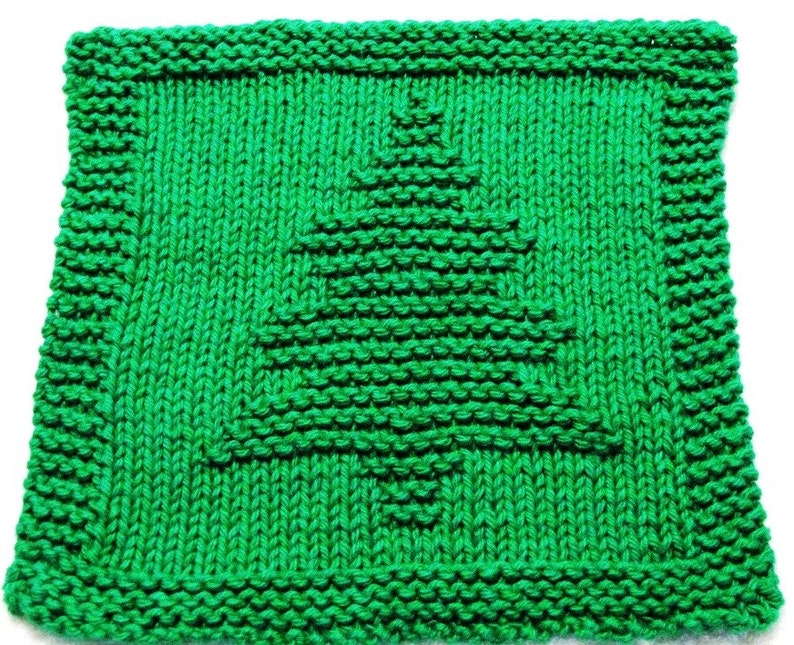 Knitting Cloth Pattern CHRISTMAS TREE PFD immagine 1. Torna ai risultati di...