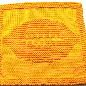 Large Knitting Cloth Patterns -   Football  - PDF