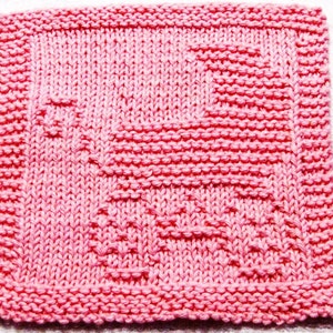 Knitting Cloth Pattern - BABY CARRIAGE - PDF