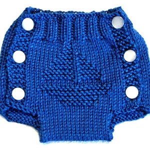 SAILBOAT - Diaper Cover Knitting Pattern - PDF - Small