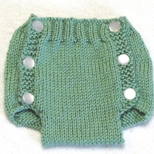 Diaper Cover Knitting Pattern - PDF - Medium - 3  to 6 Months