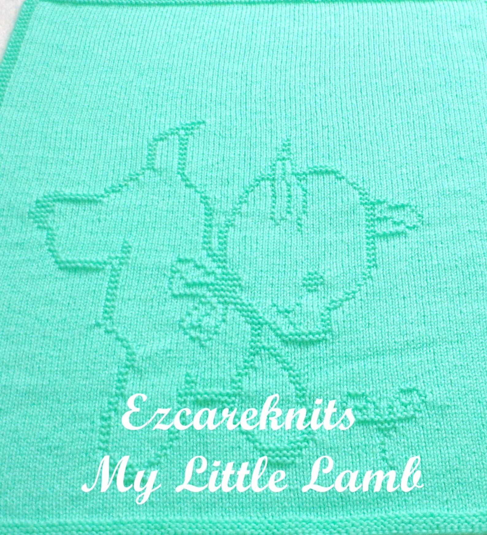 MY LITTLE LAMB Baby Blanket Baby blanket knitting pattern/ Etsy