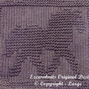 Knitting  Cloth Pattern  -  DRAFT HORSE - PDF