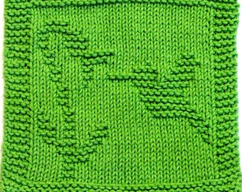 Schema per maglia - Colibrì con fiore a stelo lungo - PDF