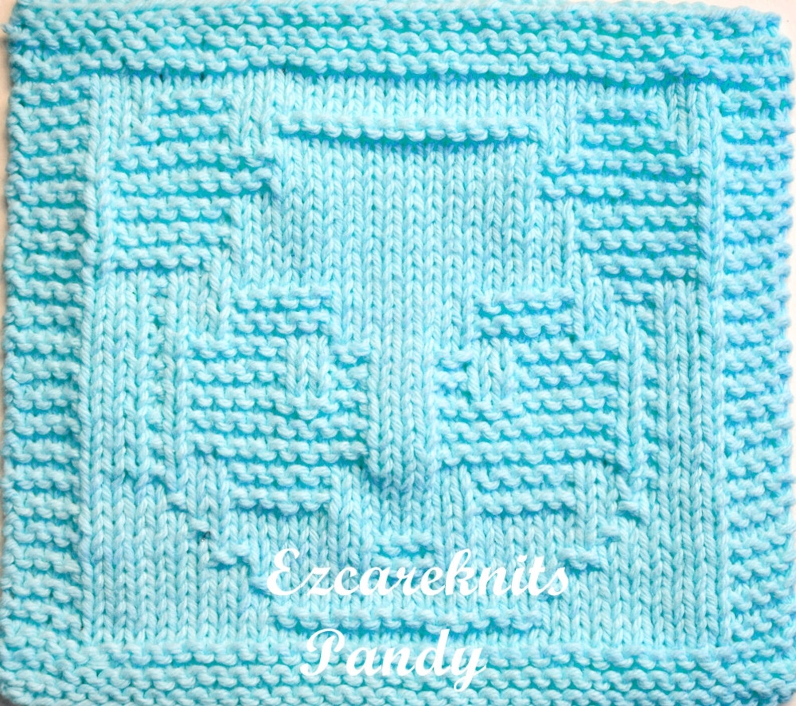 PANDY Knitting Pattern Face Cloth Spa Cloth Blanket Square Etsy