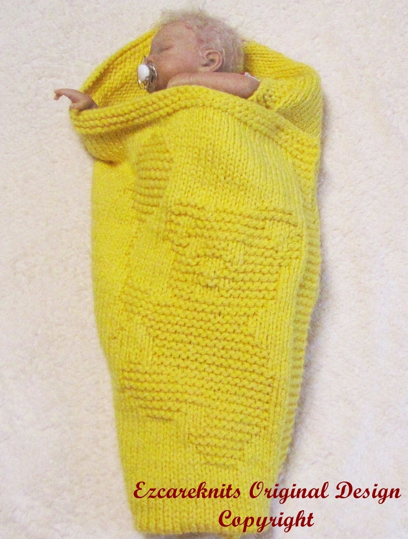 SNUGGLY BEAR Baby Blanket Knitting Pattern PDF Etsy