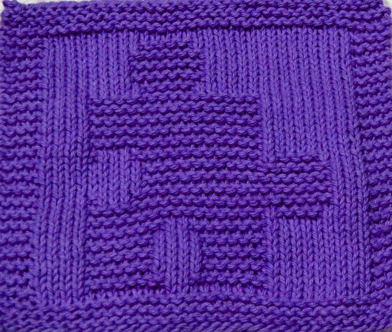 Knitting Cloth Pattern PUZZLE PIECE 2 PDF Autism Etsy